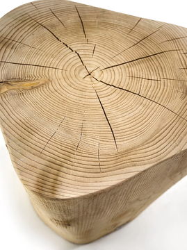 OS BUUS - Low solid cedar wood stool by Riva 1920 - view 3